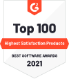 Top 50 highest satisfaction products - Best Software Awards 2021