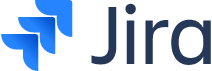 Logo Jira qui ressemble à trois points de flèches dirigées vers le haut et la droite.